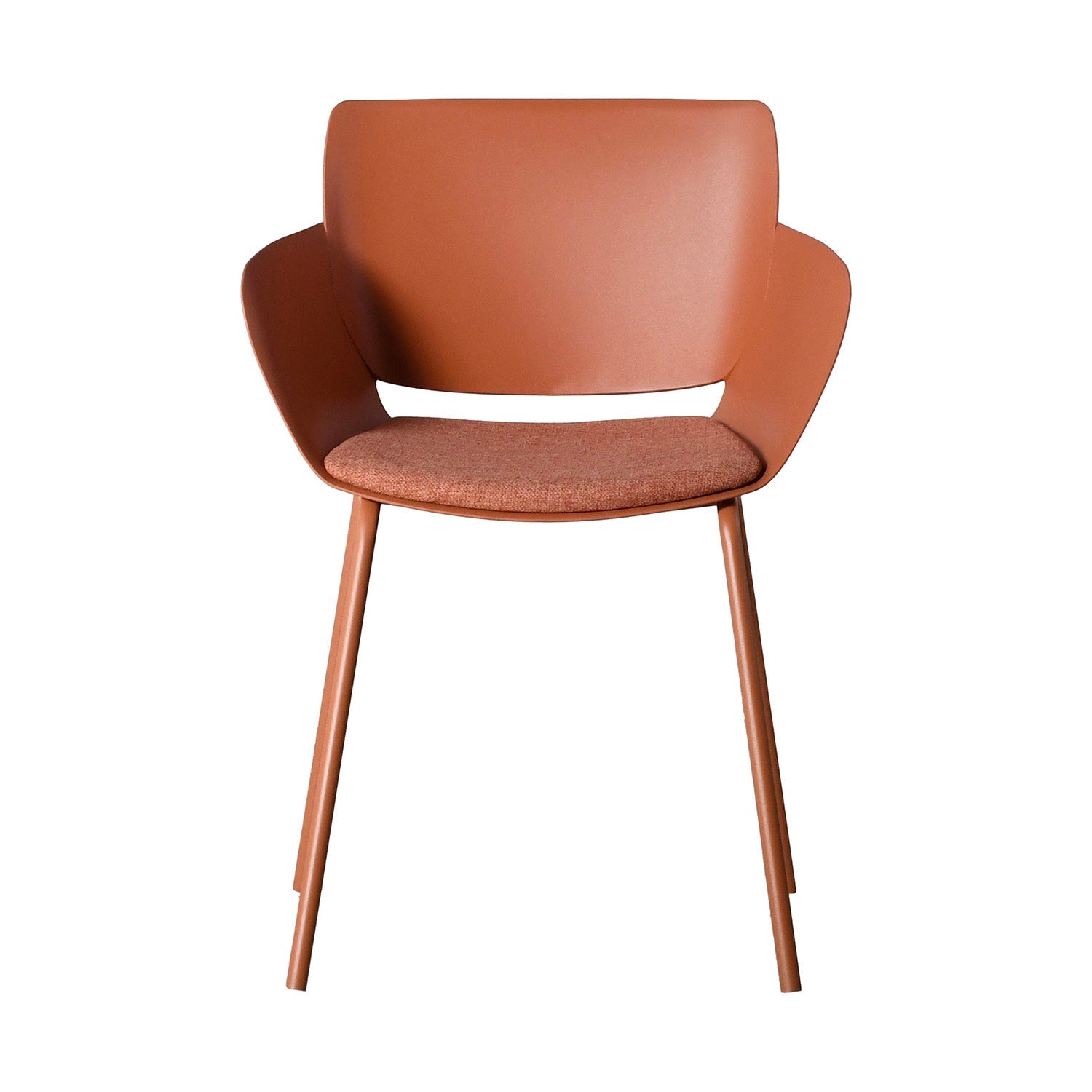 Silla Malta color Naranja, vista frontal