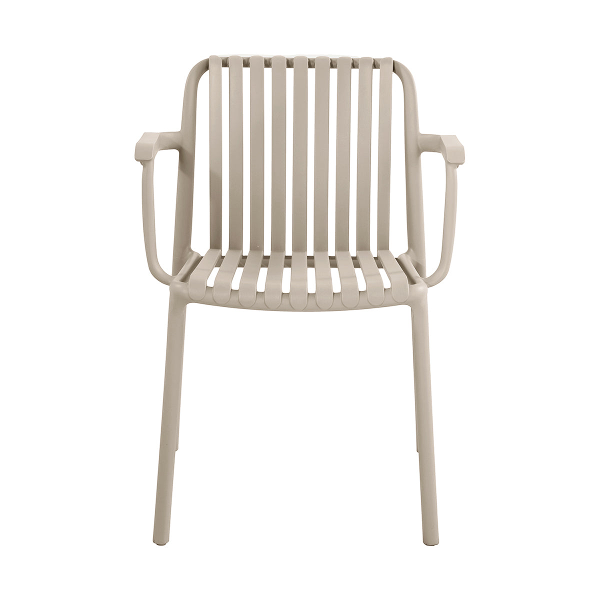 Silla de Exterior Menorca Beige Vista Frontal