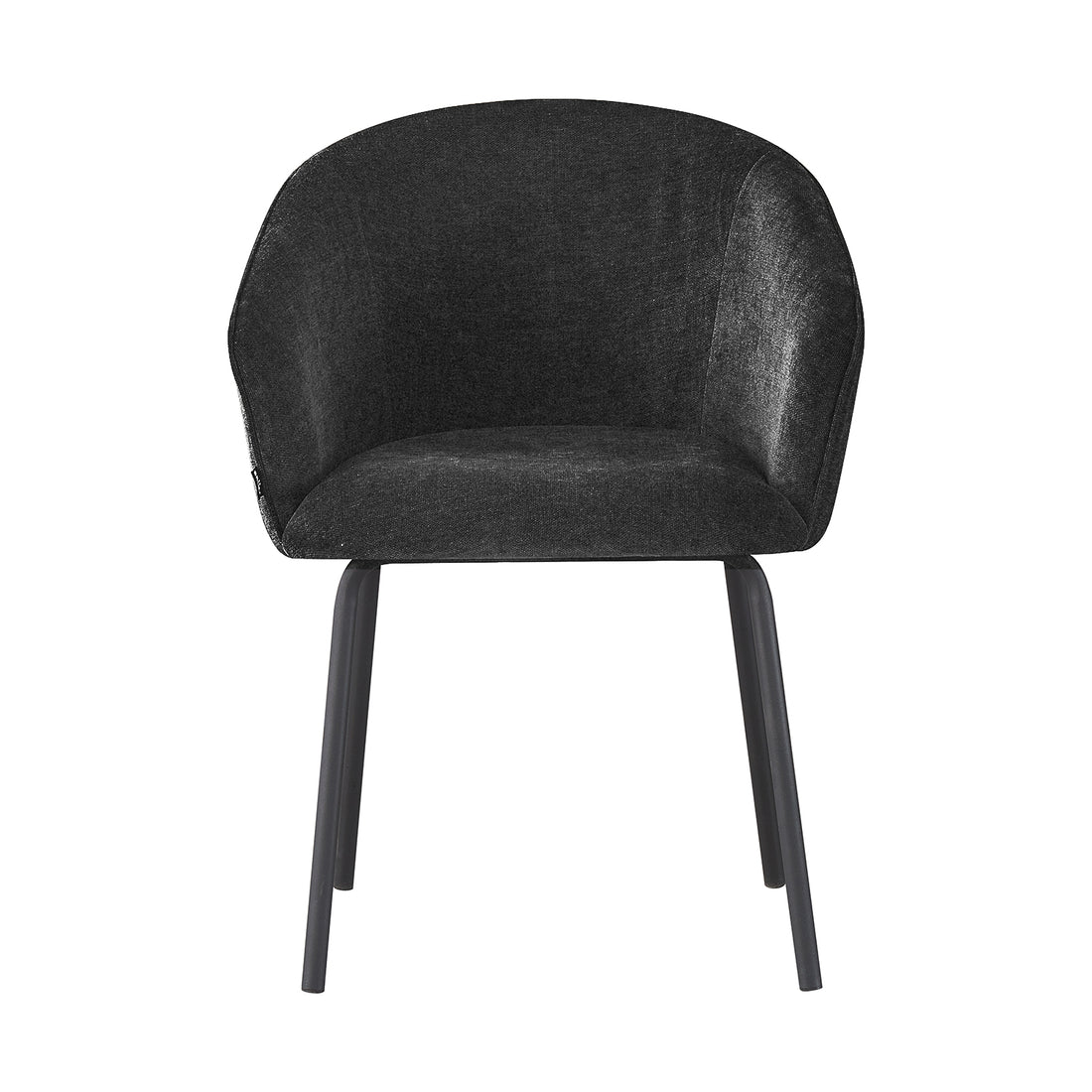 Silla Miami black fondo blanco vista frontal