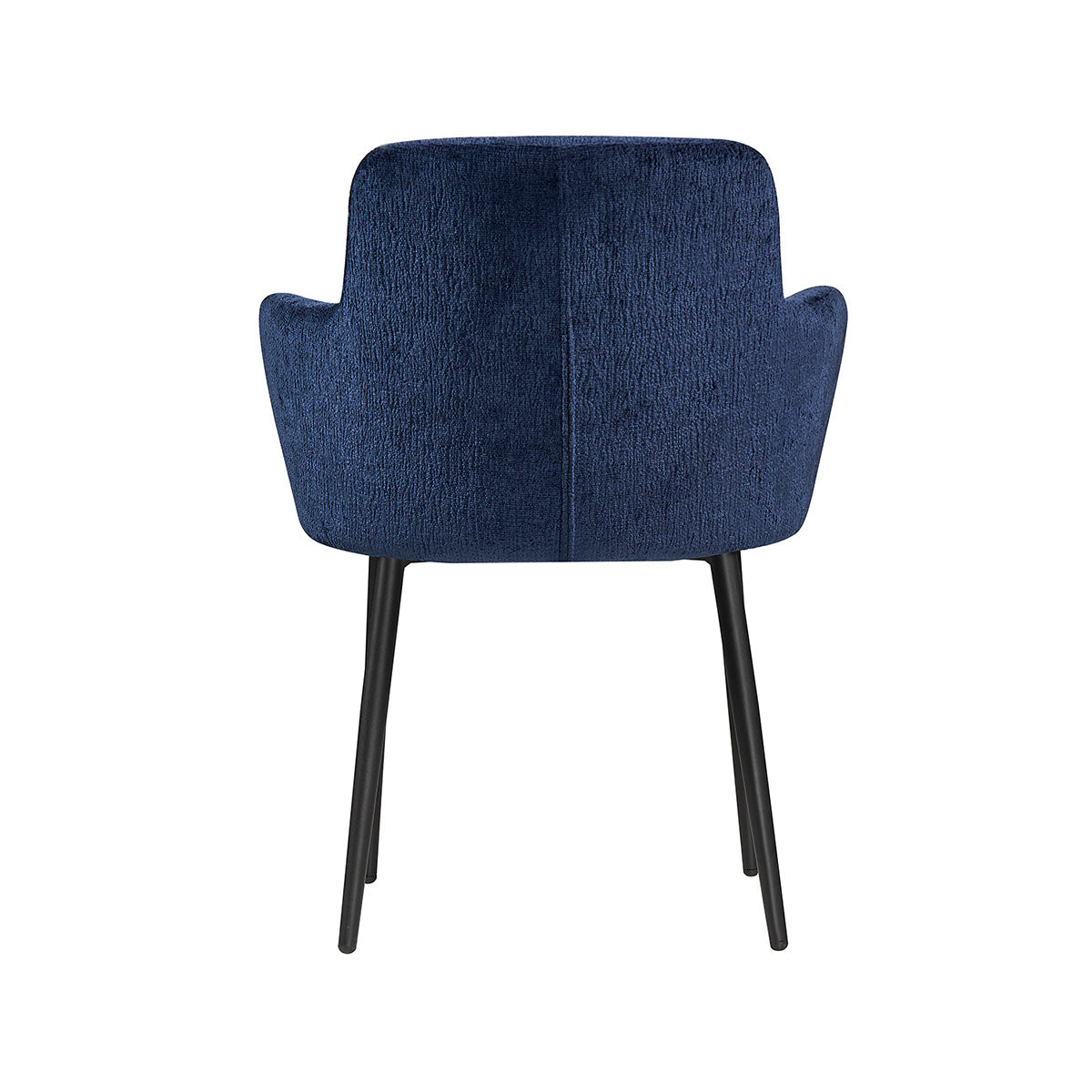 Silla Moscow  Azul Fondo Blanco Vista Trasera