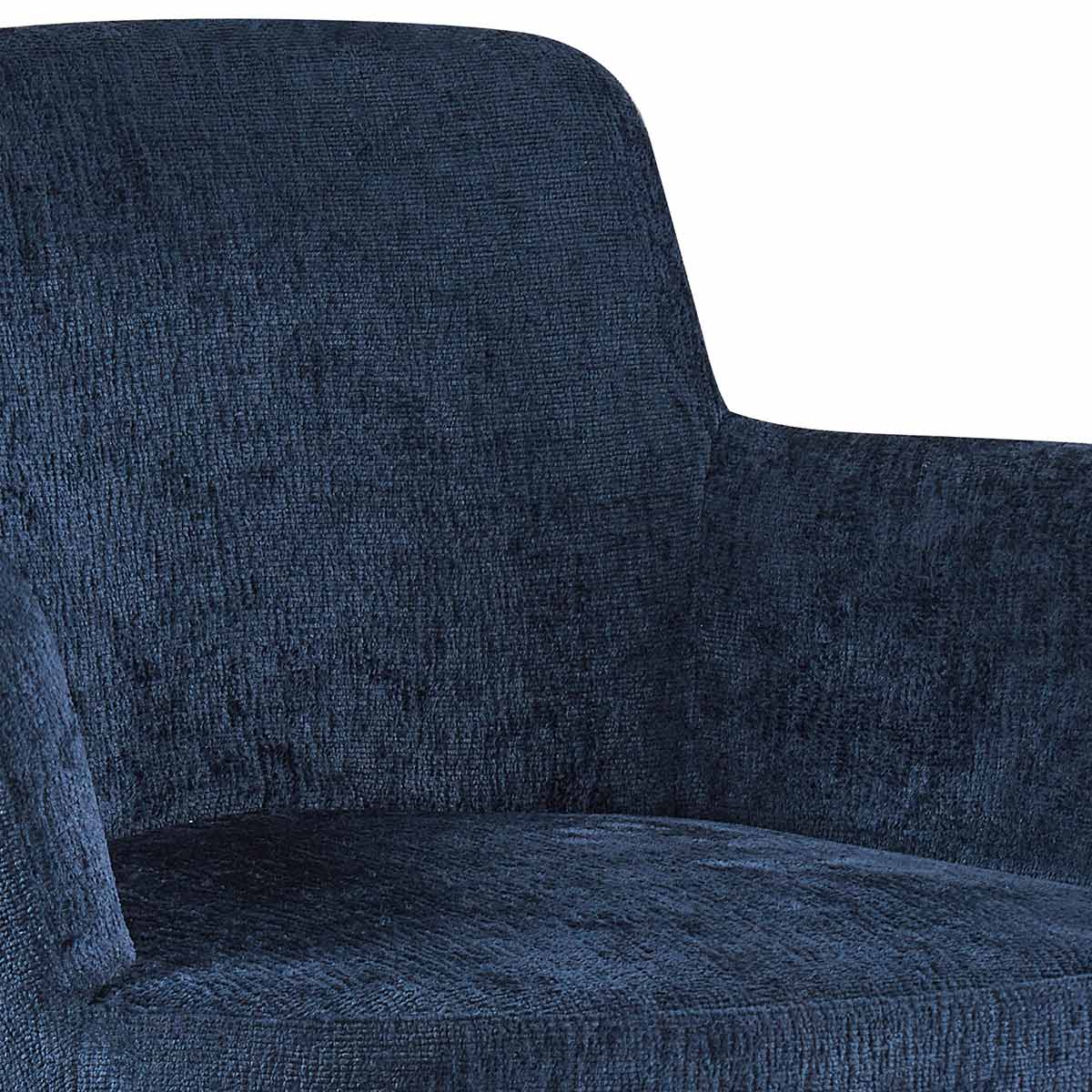 Silla Moscow  Azul Fondo Blanco Vista detalle