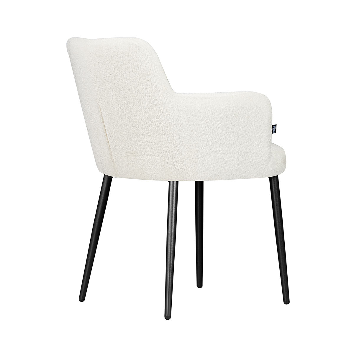 Silla Moscow Beige Fondo Blanco Vista en Perspectiva trasera