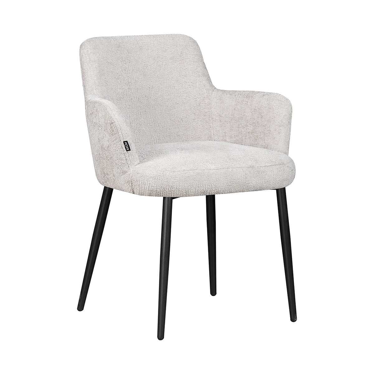 Silla Moscow Gris Fondo Blanco Vista en Perspectiva 