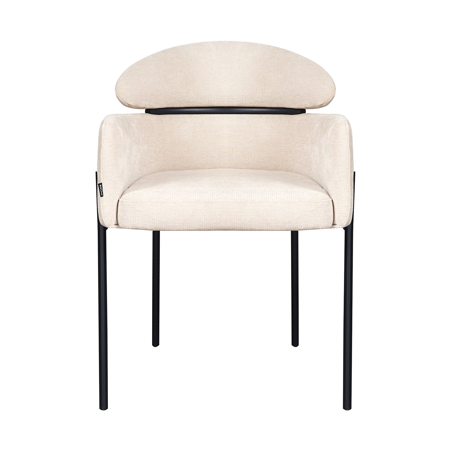 Silla Padua Beige Vista en Perspectiva