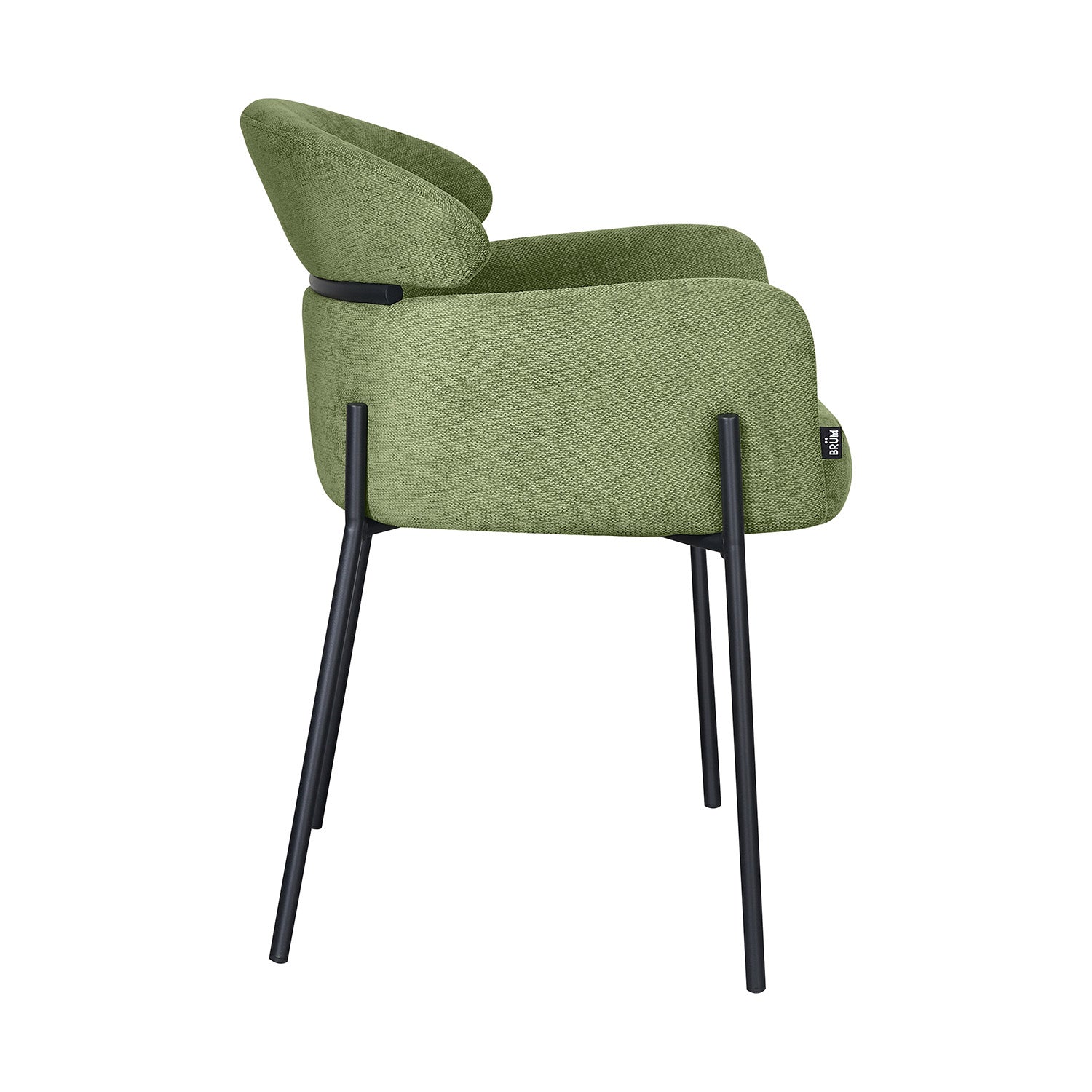 Silla Padua Verde Vista Lateral
