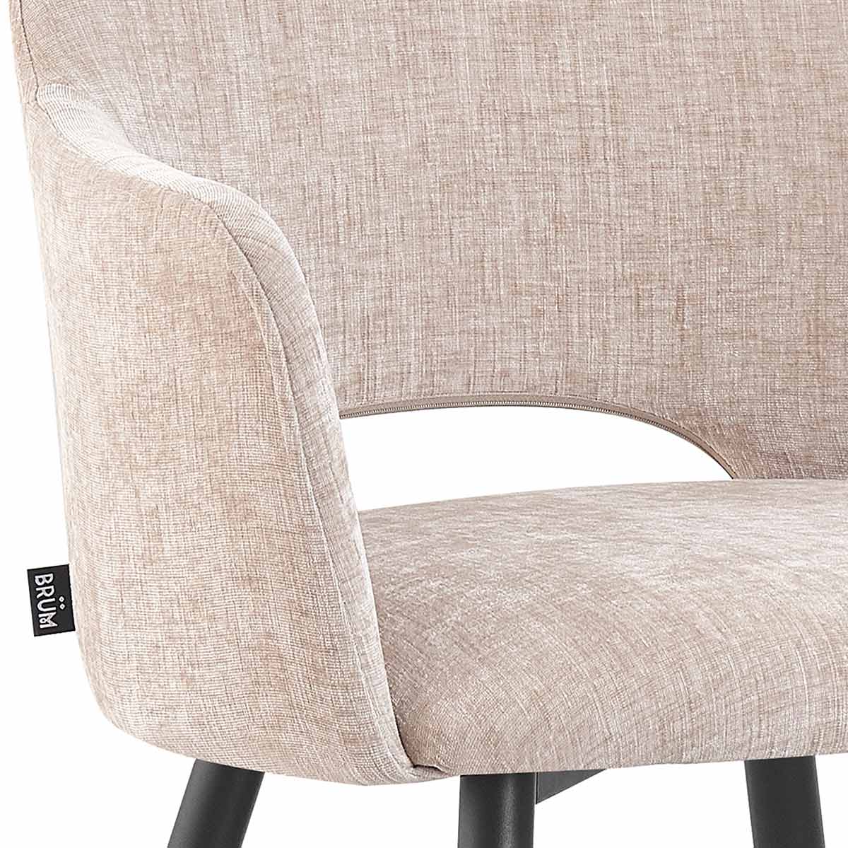 Silla Paris Beige Vista en Detalle