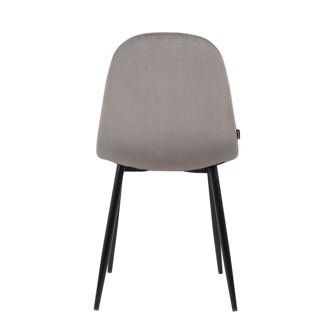 Silla Venecia Velvet Gris Vista Trasera