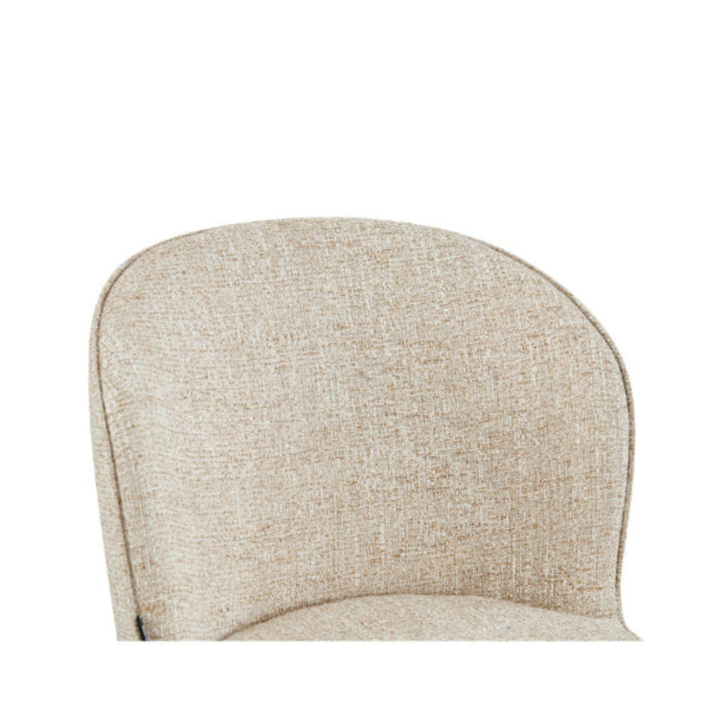 Silla Comedor Vigo Beige En Fondo Blanco Con Vista A Detalle