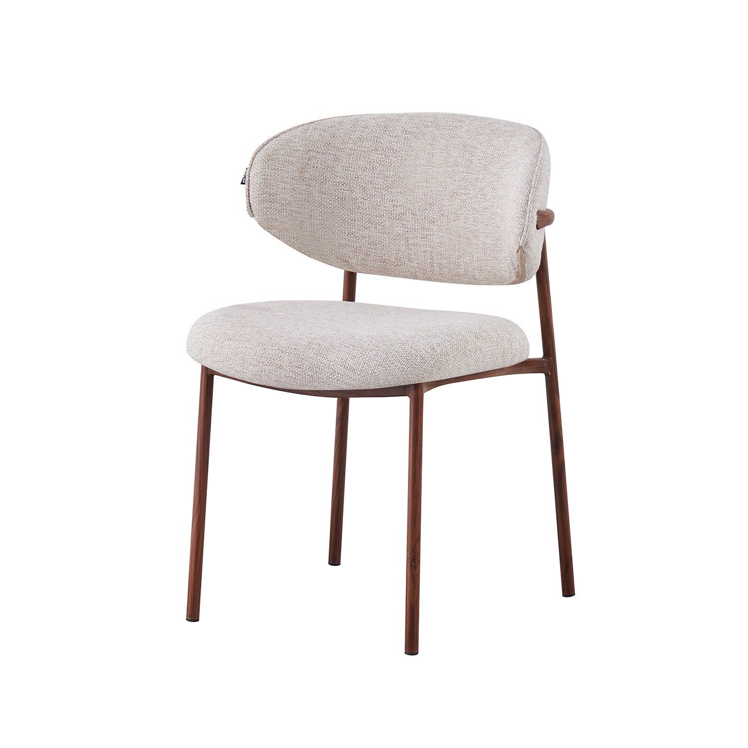 Silla Silicia Beige Vista en Perspectiva