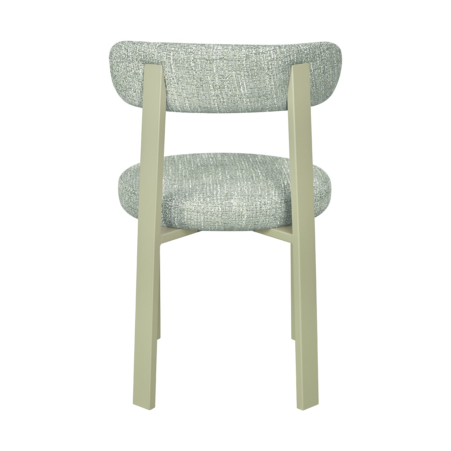 Silla Florida Matcha Vista Trasera en Fondo Blanco