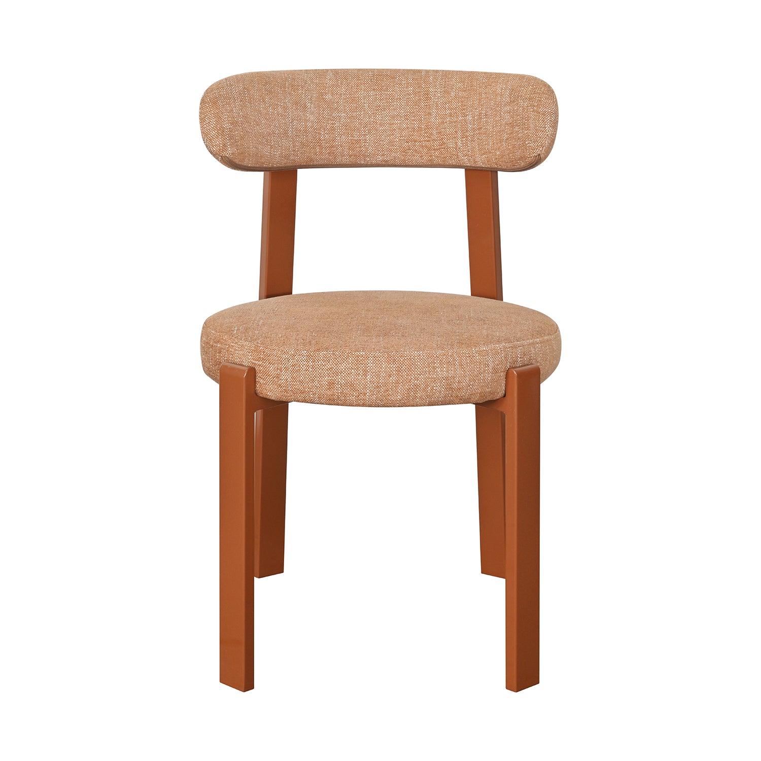 Silla Florida Naranja Vista Frontal en Fondo Blanco