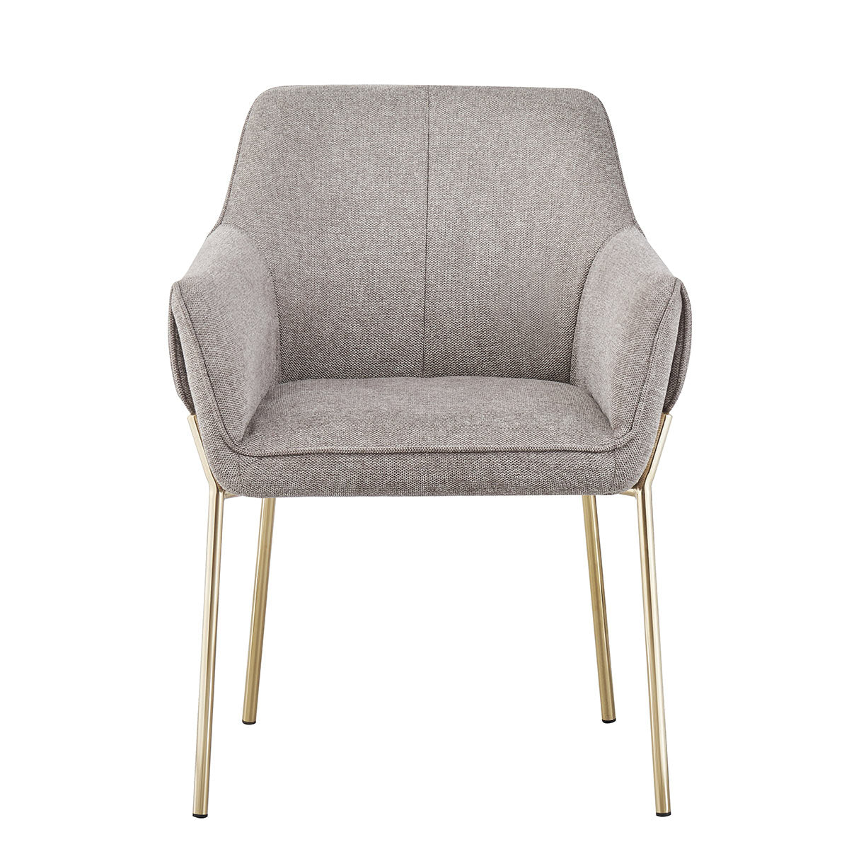 Silla Toronto Taupé Fondo Blanco Vista Frontal