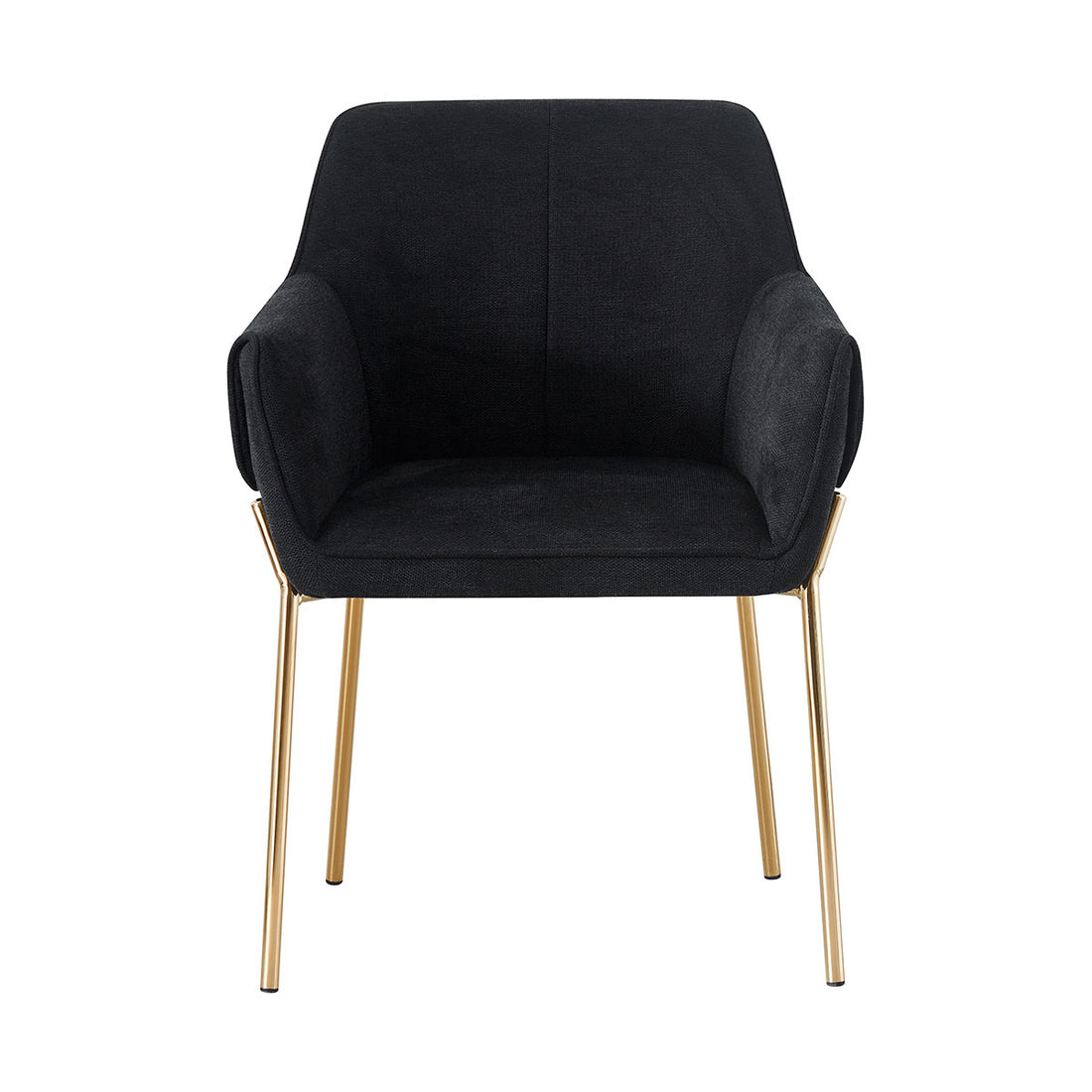 Silla Toronto Negro Fondo Blanco Vista Frontal
