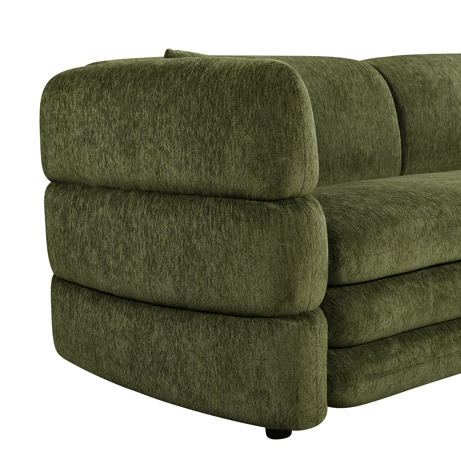 SOFÁ UTAH VERDE VISTA EN DETALLE