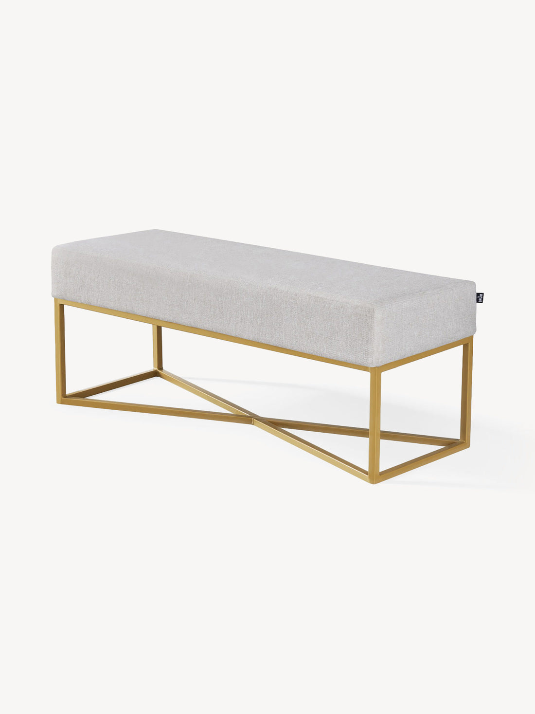 Banca Annecy 140cm Beige Vista en Perspectiva