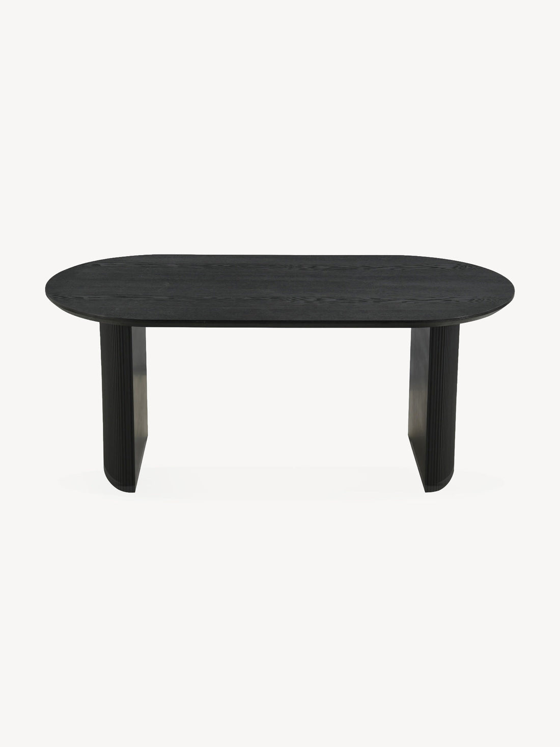 Mesa de Comedor Chipre Negra 180cm Vista Frontal
