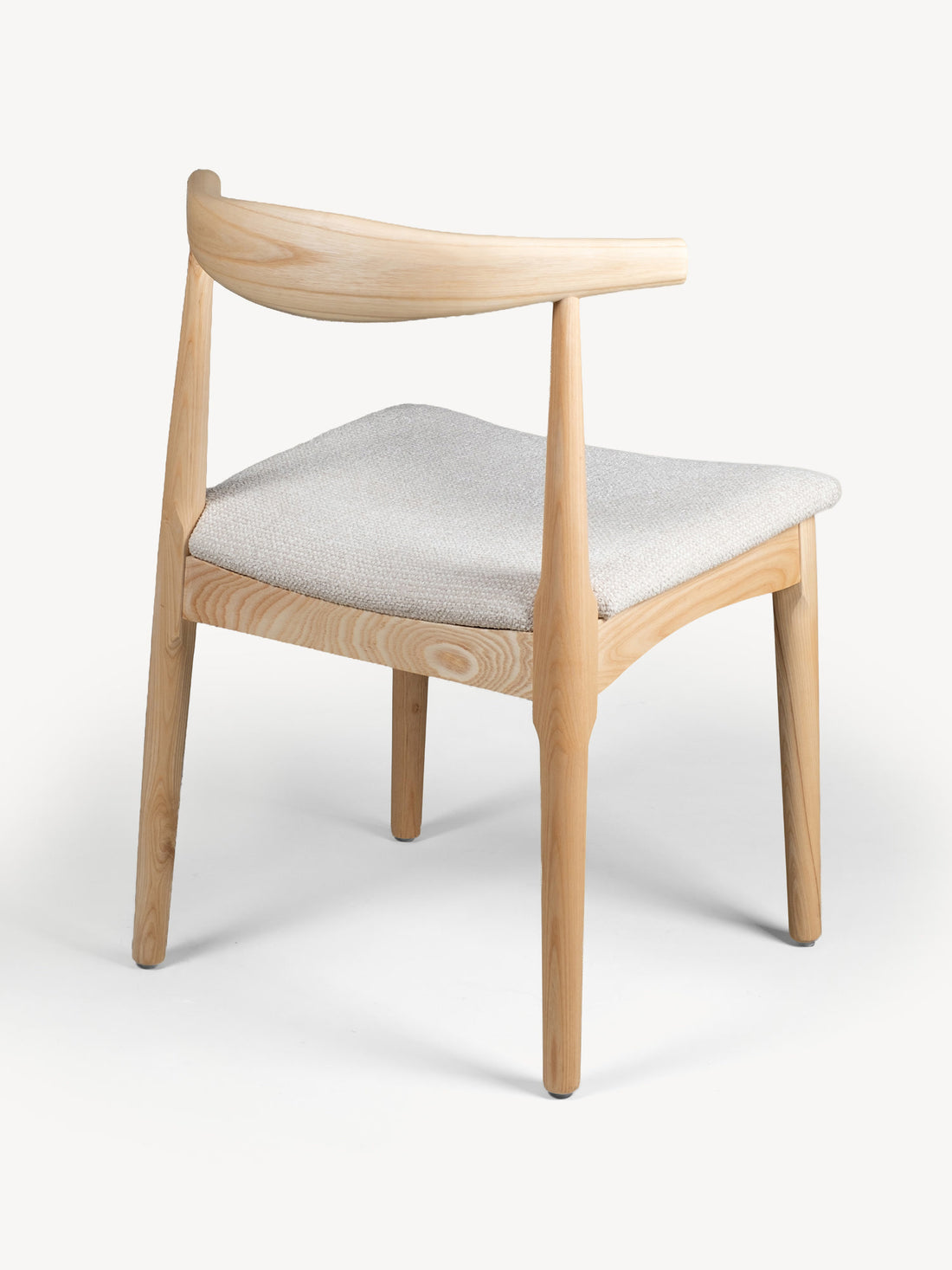 Silla Oviedo Natural Beige Vista en Perspectiva Trasera