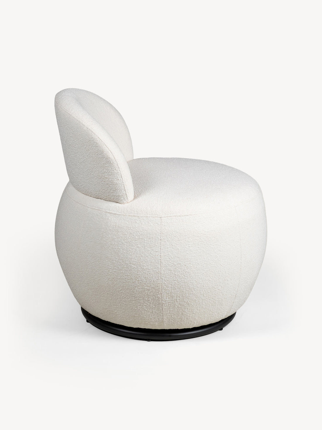 Sillón Giratorio Finlandia Beige Vista Lateral