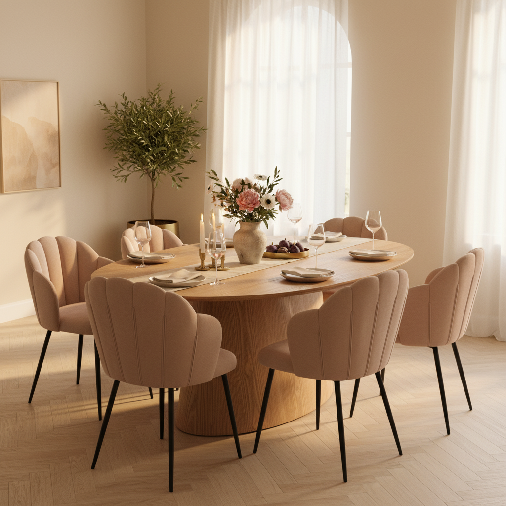 Silla Cordoba en comedor estilo Tokio, foto ambientada