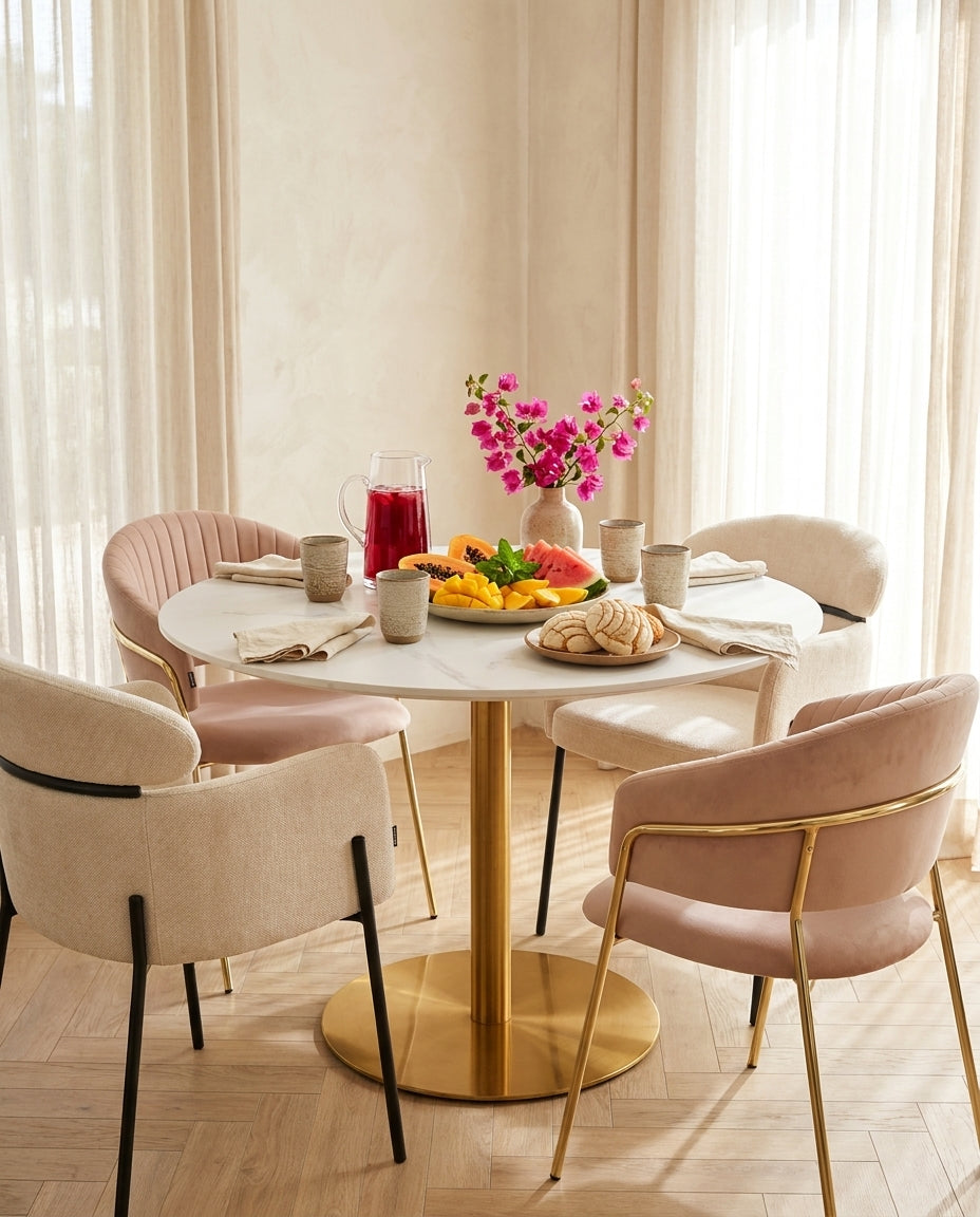 Mesa de Comedor Zadar en brunch, foto ambientada