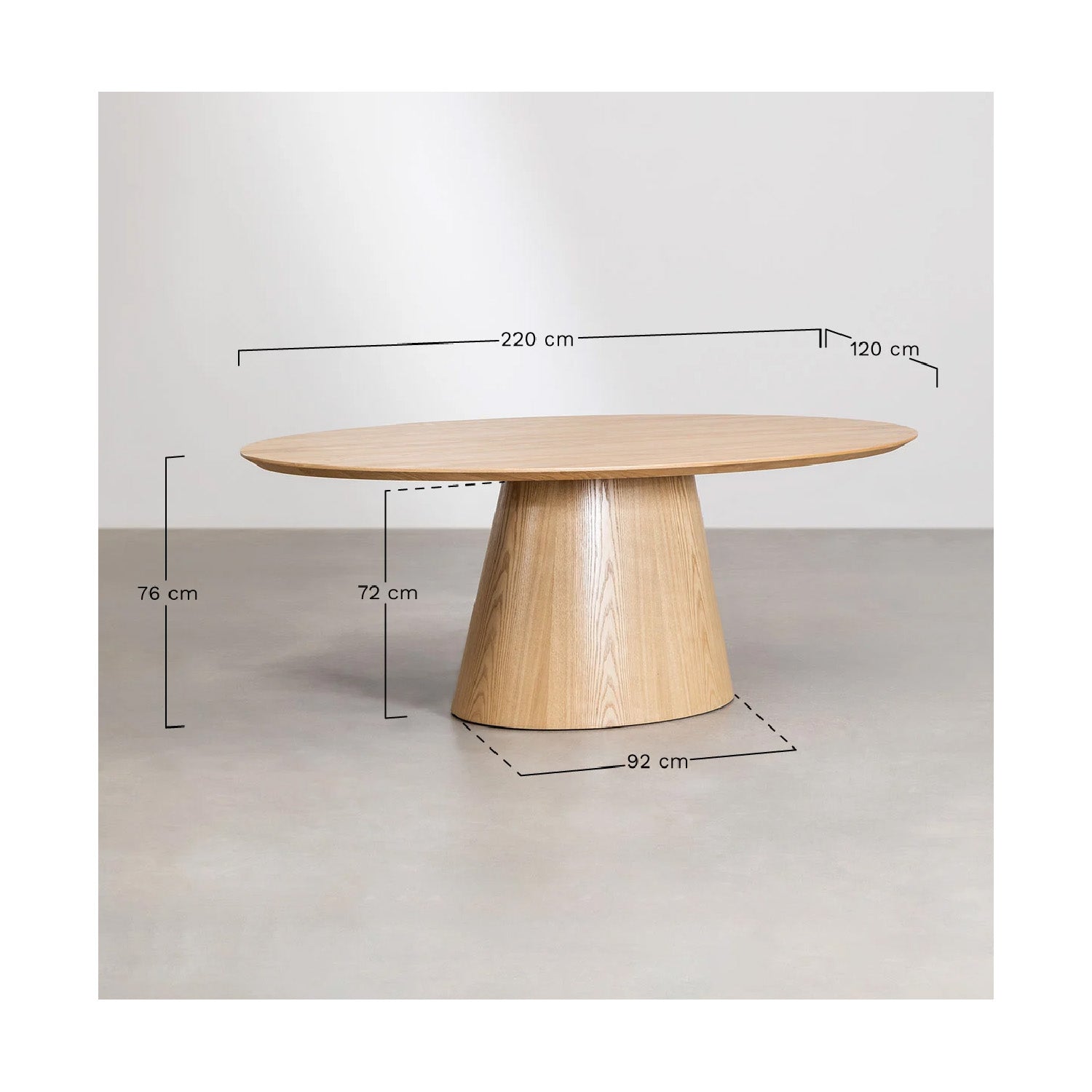 Mesa de Comedor Tokio Natural 220cm