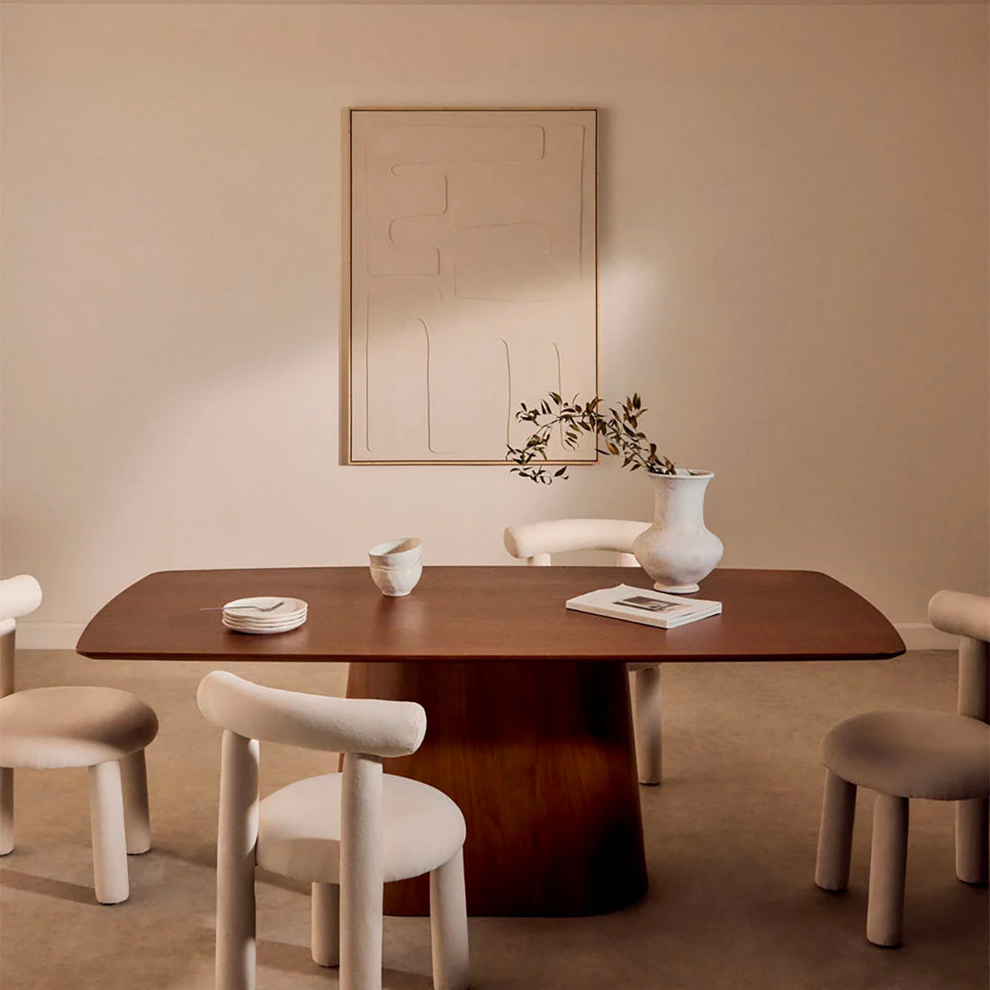 Mesa de Comedor Palermo en comedor, foto ambientada