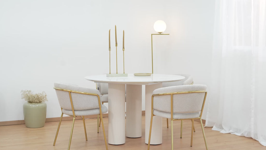 Mesa de Comedor Kos Blanca 120cm