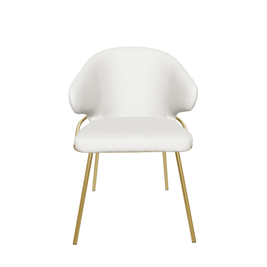 Silla Palma crema Modelo 3D