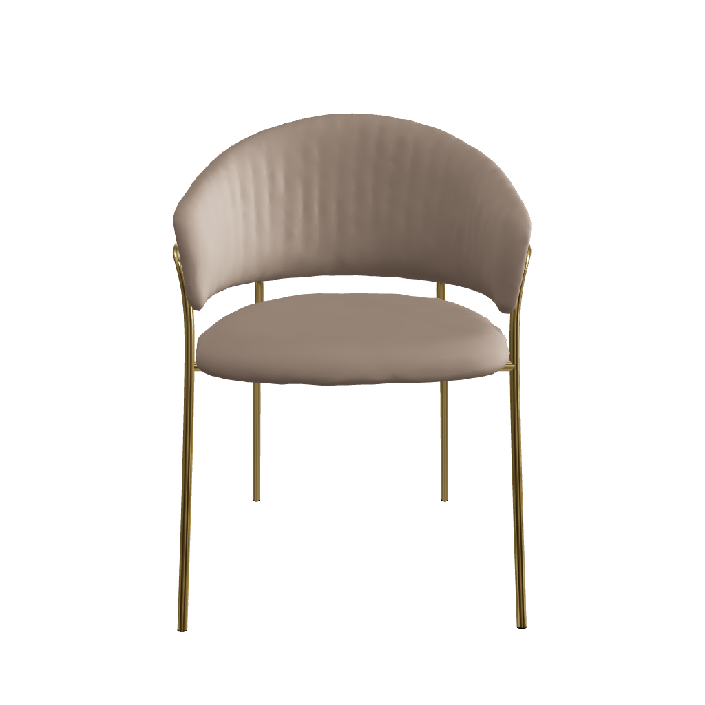 Silla Bilbao taupé Modelo 3D