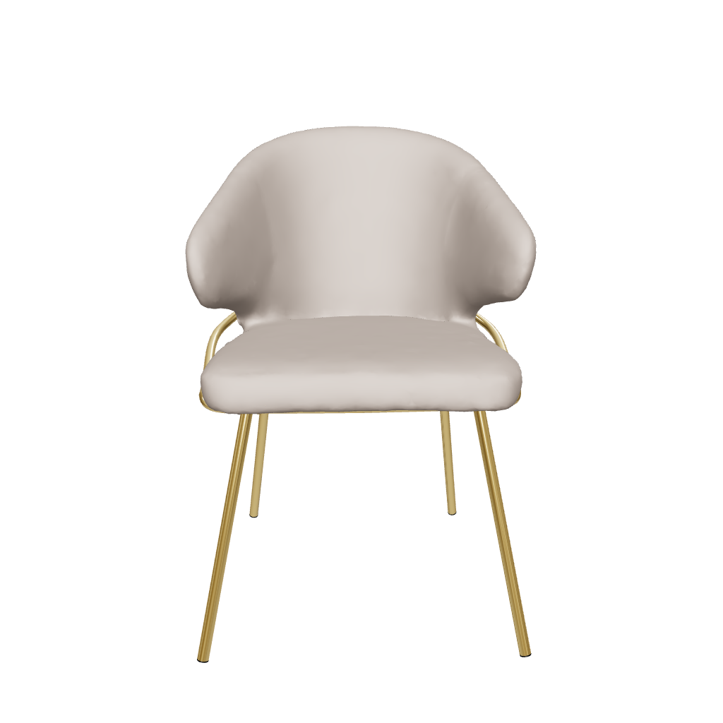 Silla Palma taupé Modelo 3D