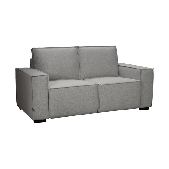 Sofá Lund 2 Plazas Gris Vista Lateral