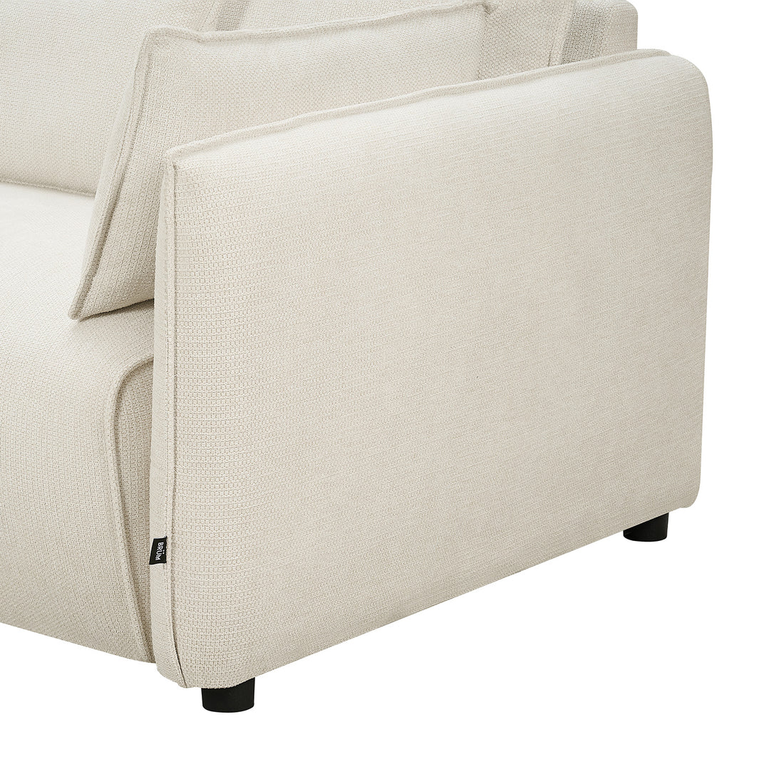 Sofá Noruega Beige Vista Lateral