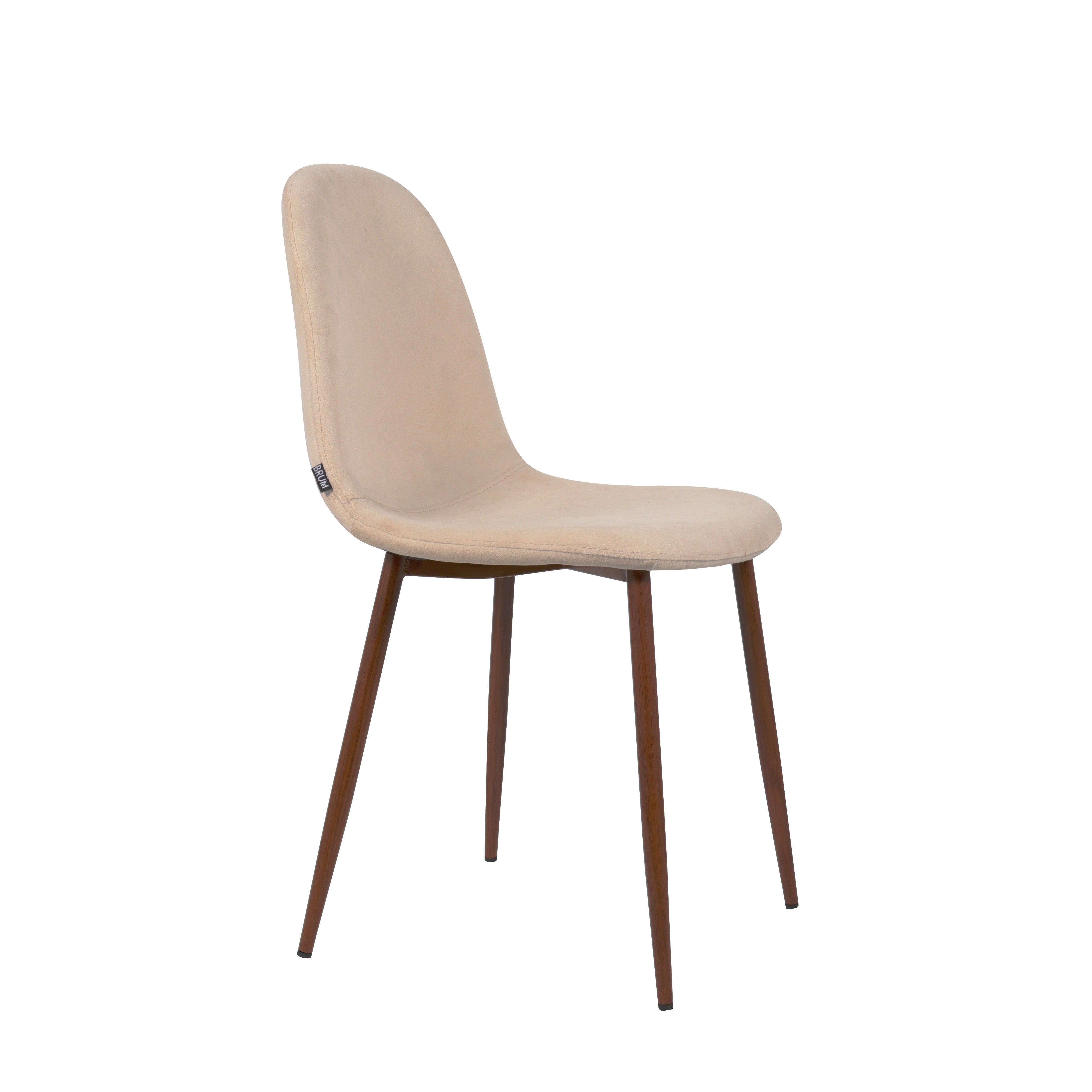 Silla Valencia Beige Vista en Perspectiva