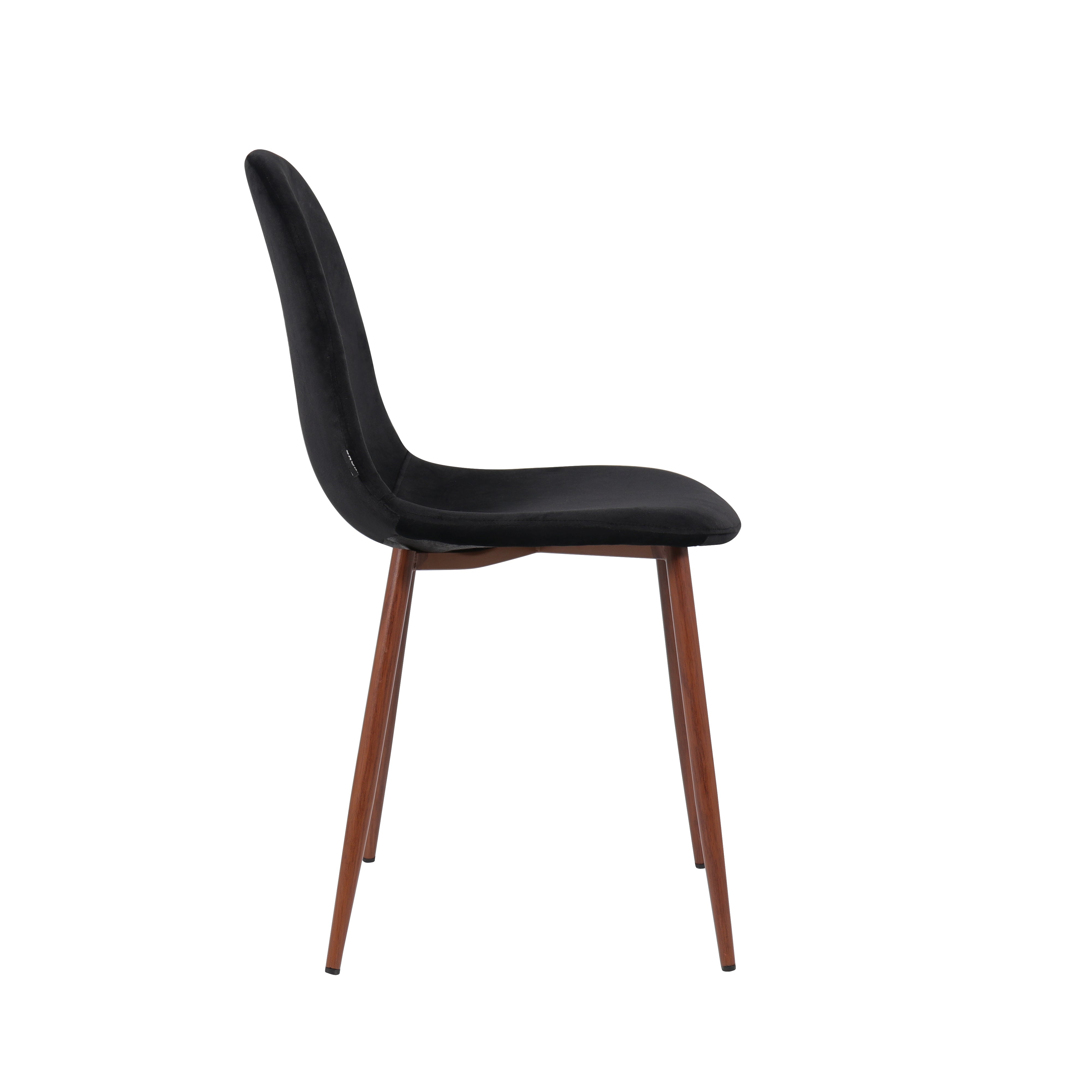 Silla Valencia Negro Vista Lateral