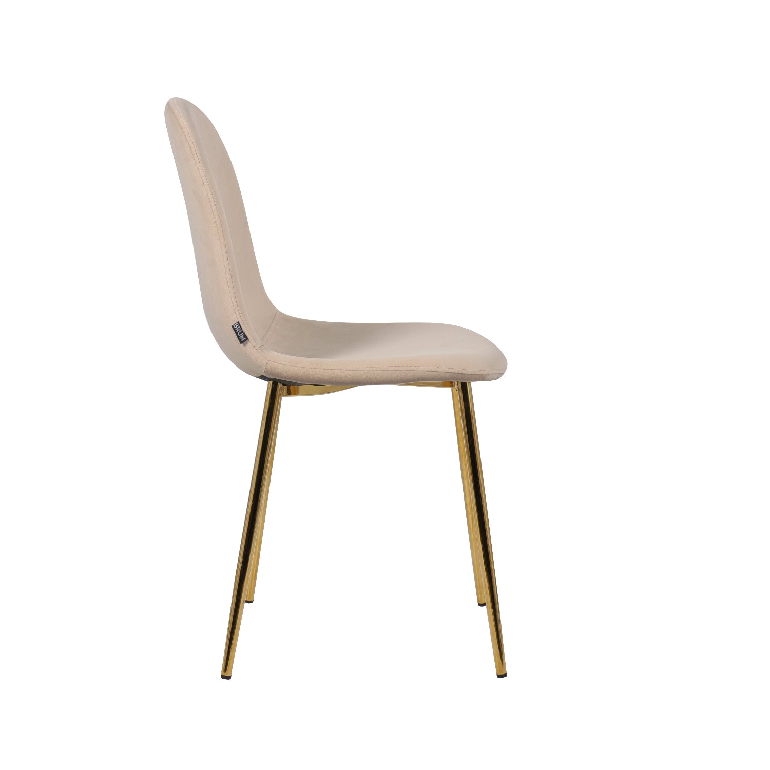 Silla Verona Crema Vista Lateral