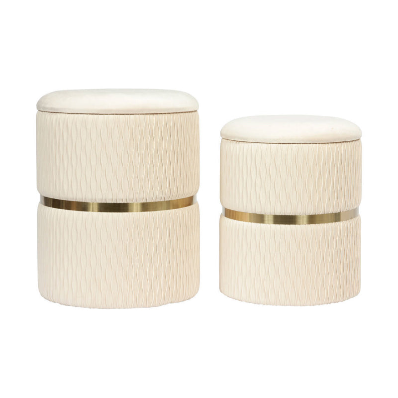 Set de Taburetes Milán Cream